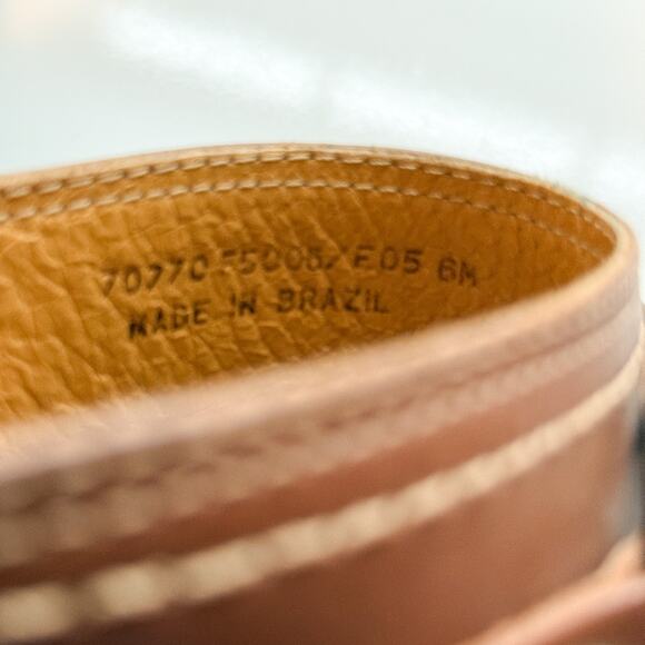 Frye Charlotte Ring Harness Brown Leather Clogs Cognac Brown Size 6M - Picture 10 of 11